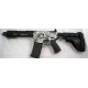 Black Rain 7.5" 5.56 AR15 Pistol Black & White Digital Camo with Sig Sauer SB15 Pistol Brace and Noveske KX3 Pig