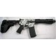 Black Rain 7.5" 5.56 AR15 Pistol Black & White Digital Camo with Sig Sauer SB15 Pistol Brace and Noveske KX3 Pig