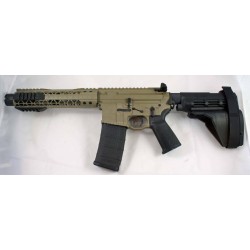 Black Rain 7.5" 5.56 AR15 Pistol FDE with Sig Sauer SB15 Pistol Brace and Noveske KX3 Pig