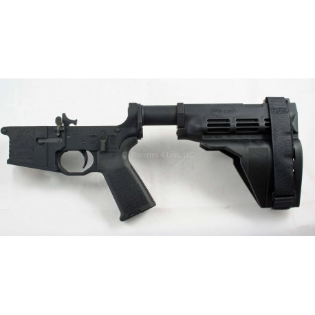 Black Rain AR15 Complete Pistol Billet Lower w/ Sig SB15 Stabilizing Brace & Odin Works SB-PT