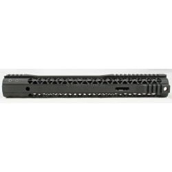 Black Rain Hybrid Modular M Lok Rail AR15 15" - Black