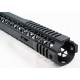 Black Rain Hybrid Modular M Lok Rail AR15 15" - Black