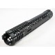 Black Rain Hybrid Modular M Lok Rail AR15 15" - Black