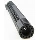 Black Rain Hybrid Modular M Lok Rail AR15 15" - Black