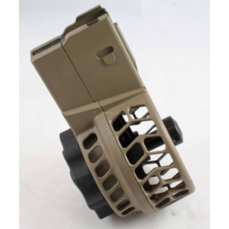 X Products X-25 50 Round Drum Skeltonized Magazine for AR 308 & SR-25 FDE - FREE SHIP