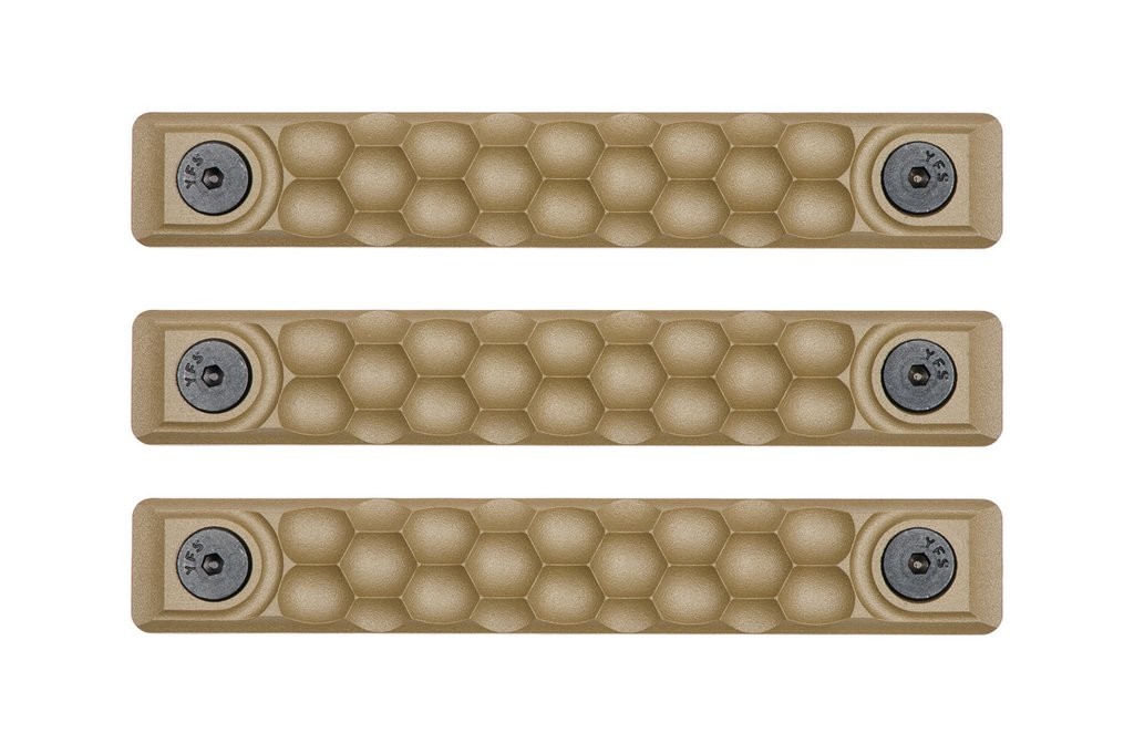 Railscales HTP Scales Honeycomb FDE M-LOK (3 pack)