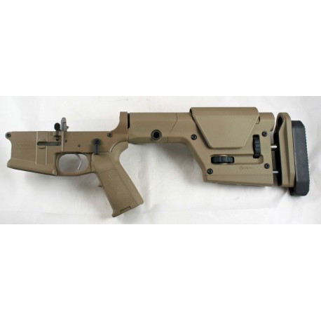 SMOS GFY-15 Complete Billet AR15 Lower w/ PRS Stock - FDE