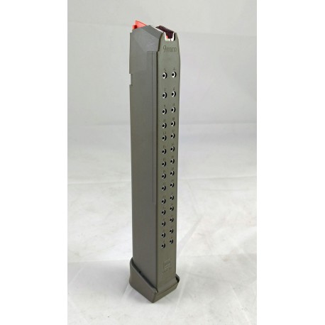 Glock 33 Round 9mm Magazine for 17, 19, 34, 19x - OD Green