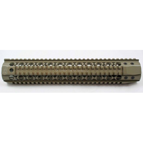 Black Rain Ordnance Quad Rail - Rifle Length (12") - FDE