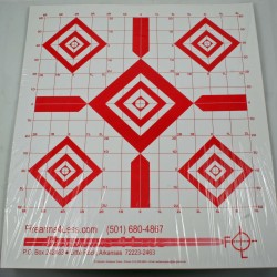 14"x16" Red Diamond Sight-In Targets - packet of 25